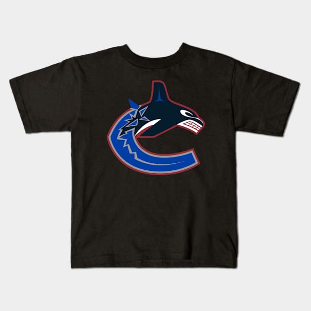 Vancouver Canucks Kids T-Shirt by Jedistudios 